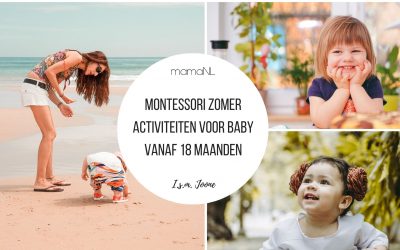 Montessori zomer activiteiten voor baby vanaf 18 maanden